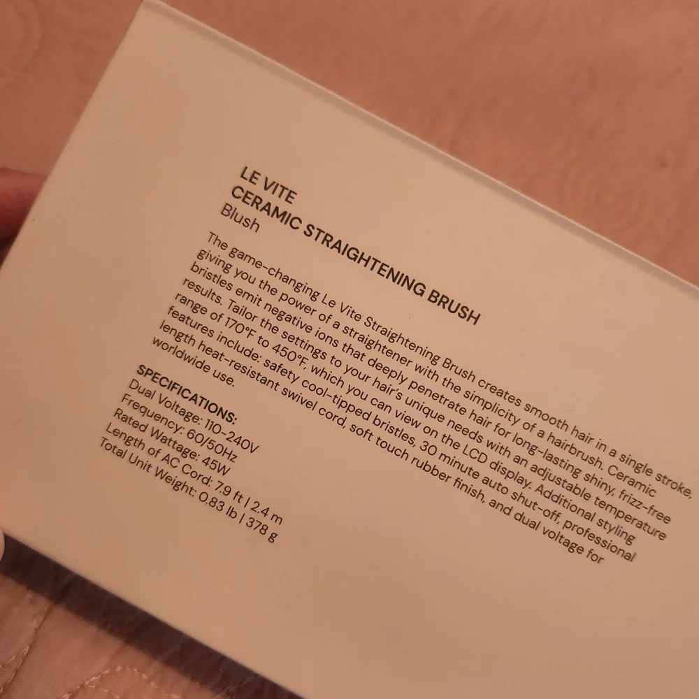 Nib Lange Le Vite Ceramic Straightening Brush